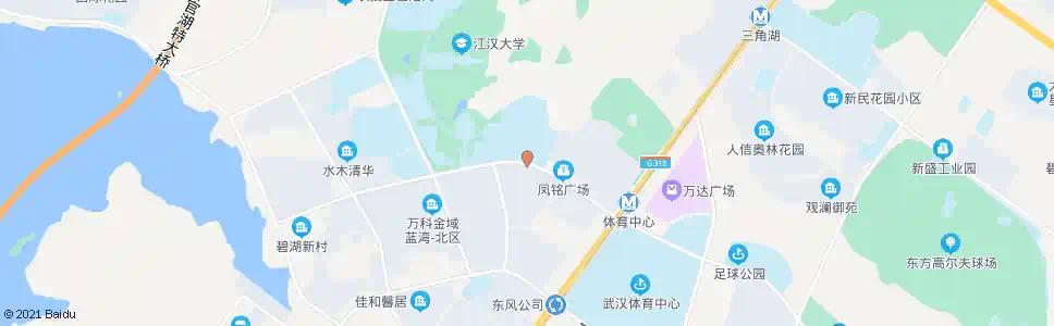 武汉三角湖路新江大_公交站地图_武汉公交_妙搜公交查询2024