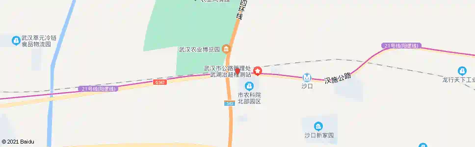 武汉汉施公路农科院_公交站地图_武汉公交_妙搜公交查询2024