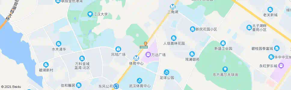 武汉东风大道三角湖_公交站地图_武汉公交_妙搜公交查询2024