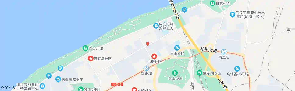 武汉红钢二街建设八路口_公交站地图_武汉公交_妙搜公交查询2024