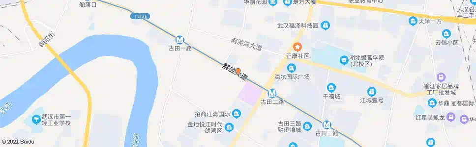 武汉解放大道皇经堂_公交站地图_武汉公交_妙搜公交查询2024