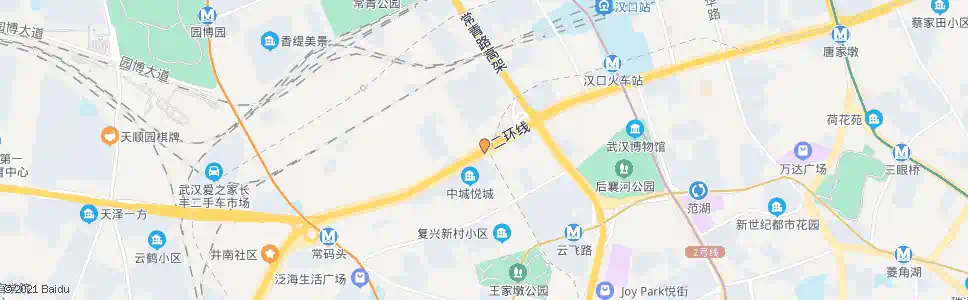 武汉发展大道复兴二村_公交站地图_武汉公交_妙搜公交查询2024