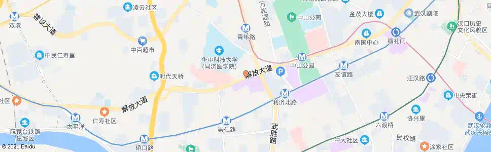 武汉解放大道航空路_公交站地图_武汉公交_妙搜公交查询2024