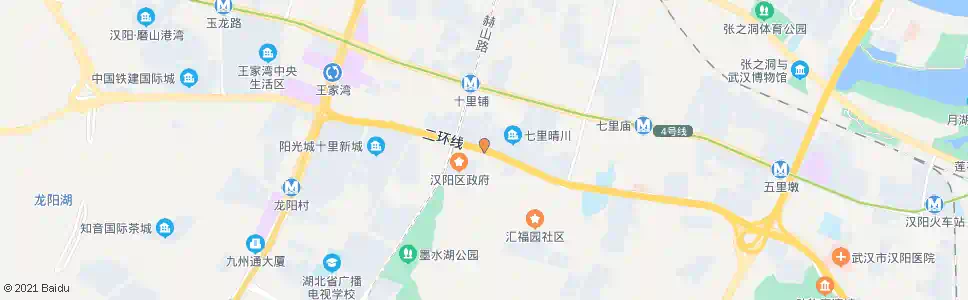 武汉墨水湖北路十里铺村_公交站地图_武汉公交_妙搜公交查询2024