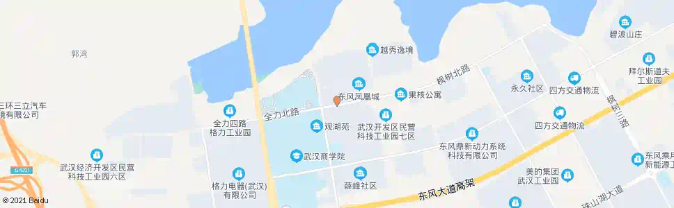 武汉全力北路全力二路_公交站地图_武汉公交_妙搜公交查询2024