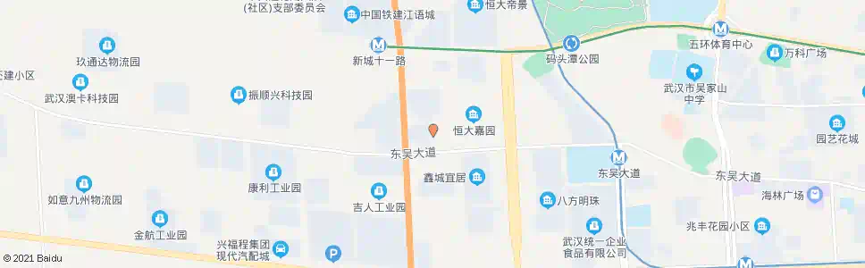 武汉东吴大道航天嘉园_公交站地图_武汉公交_妙搜公交查询2024