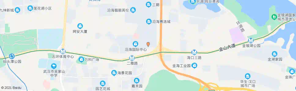 武汉金山大道沿海赛洛城南路_公交站地图_武汉公交_妙搜公交查询2024