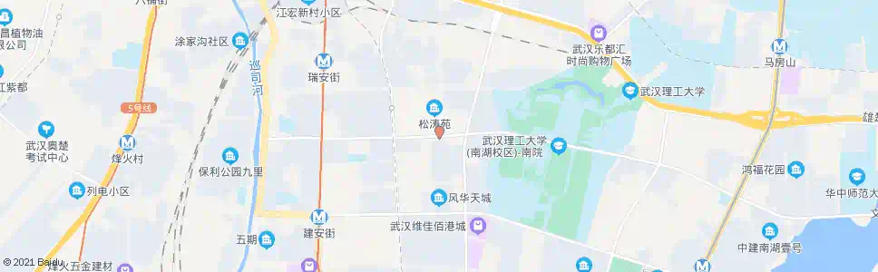 武汉雅安街松涛苑南门_公交站地图_武汉公交_妙搜公交查询2024