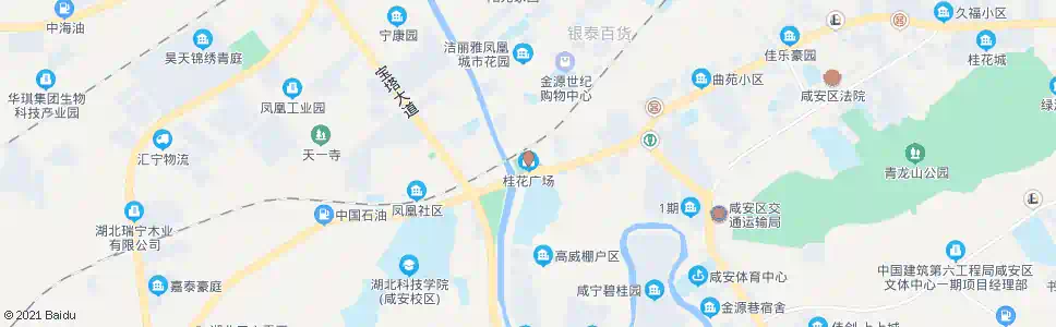 咸宁桂花广场_公交站地图_咸宁公交_妙搜公交查询2024