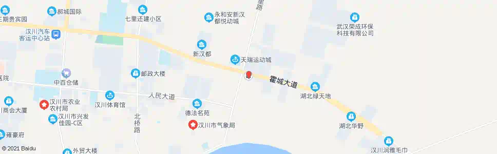 孝感涵闸加油站_公交站地图_孝感公交_妙搜公交查询2024