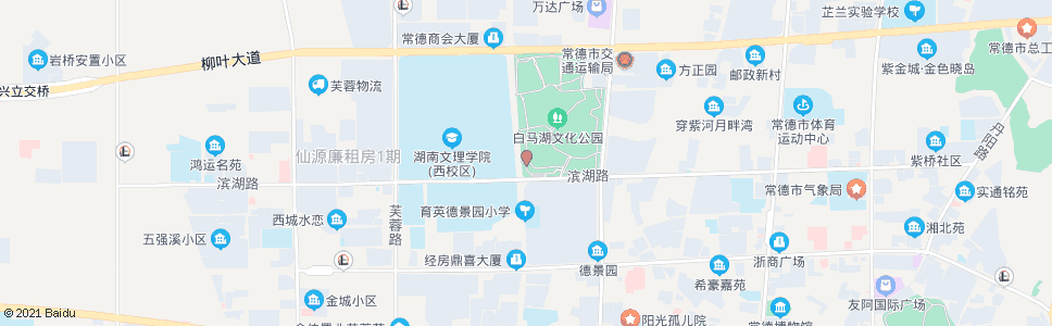 常德白马湖文化公园_公交站地图_常德公交_妙搜公交查询2024