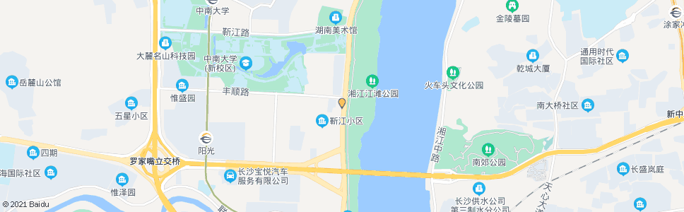 长沙猴子石大桥北_公交站地图_长沙公交_妙搜公交查询2024