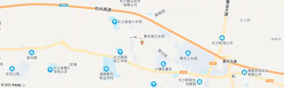 长沙黄花商业街口_公交站地图_长沙公交_妙搜公交查询2024