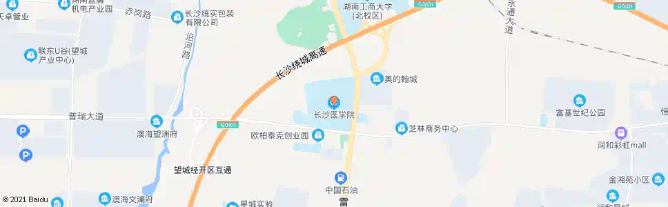 长沙长沙医学院_公交站地图_长沙公交_妙搜公交查询2024