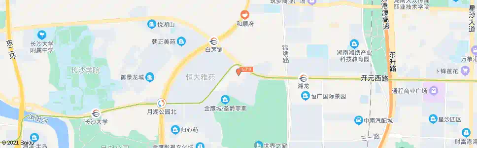 长沙金鹰小学_公交站地图_长沙公交_妙搜公交查询2024