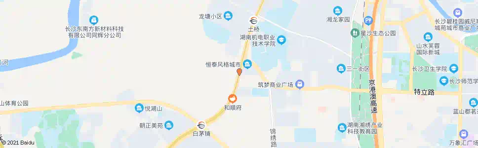 长沙特立西路口_公交站地图_长沙公交_妙搜公交查询2024