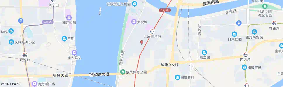 长沙秋月路黄兴北路口_公交站地图_长沙公交_妙搜公交查询2024