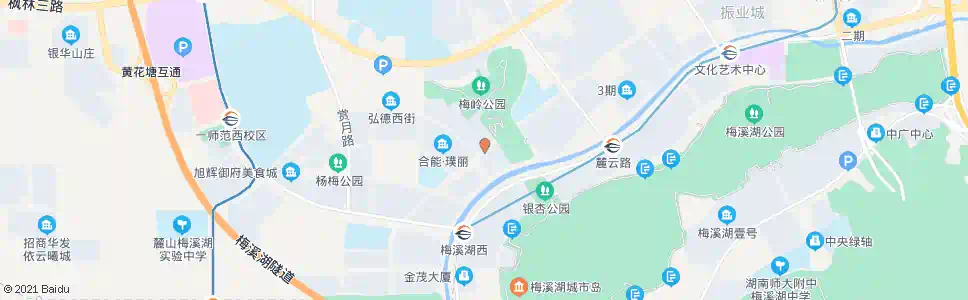 长沙梅岭公园_公交站地图_长沙公交_妙搜公交查询2024