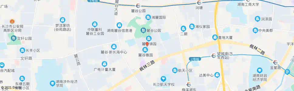 长沙咸嘉湖路麓枫路口_公交站地图_长沙公交_妙搜公交查询2024