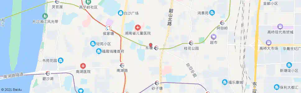 长沙东塘西_公交站地图_长沙公交_妙搜公交查询2024