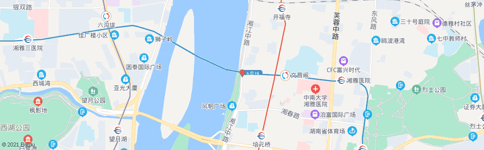 长沙湘雅路口_公交站地图_长沙公交_妙搜公交查询2024