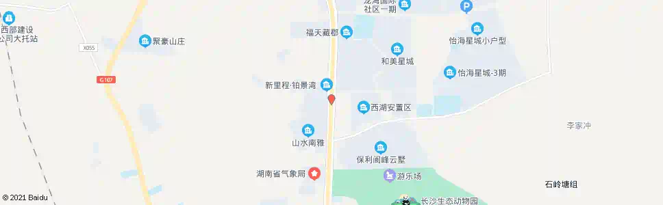 长沙西湖村_公交站地图_长沙公交_妙搜公交查询2024