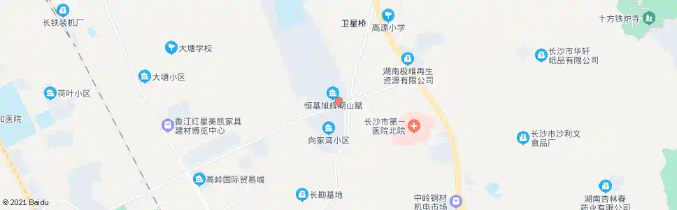 长沙市一医院北院_公交站地图_长沙公交_妙搜公交查询2024