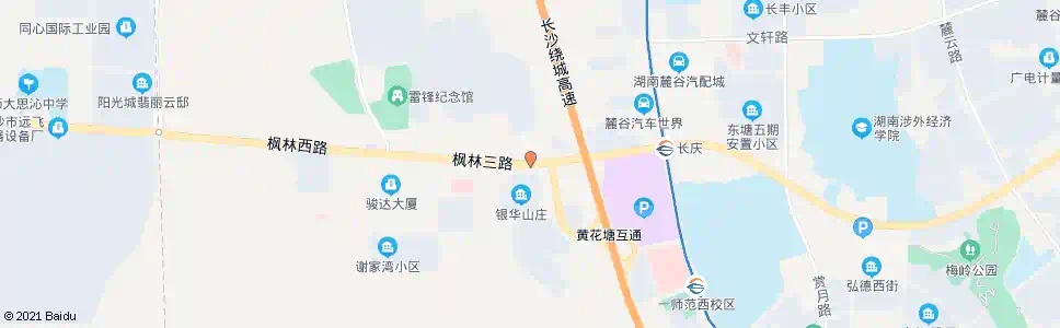 长沙银华山庄_公交站地图_长沙公交_妙搜公交查询2024