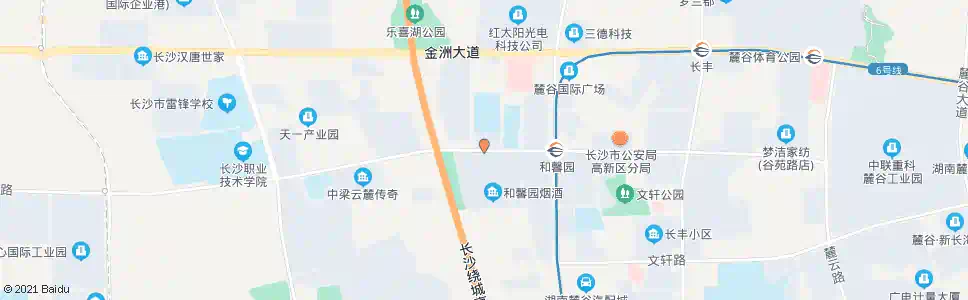 长沙谷苑路嘉运路口_公交站地图_长沙公交_妙搜公交查询2024