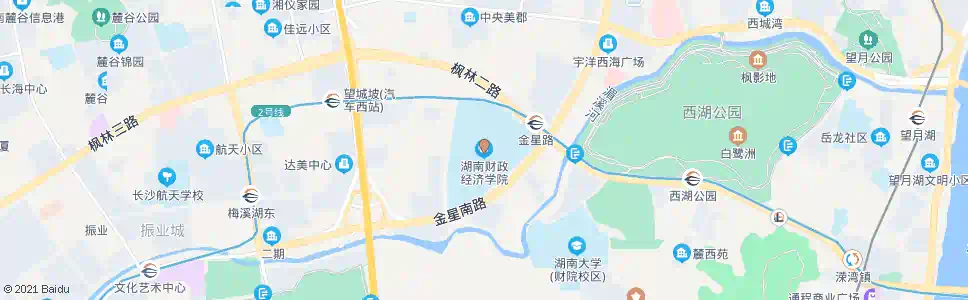 长沙湖南财政经济学院_公交站地图_长沙公交_妙搜公交查询2024