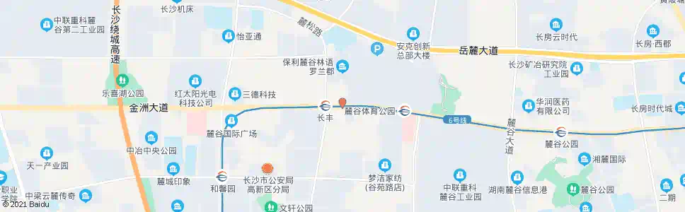 长沙保利麓谷林语西_公交站地图_长沙公交_妙搜公交查询2024