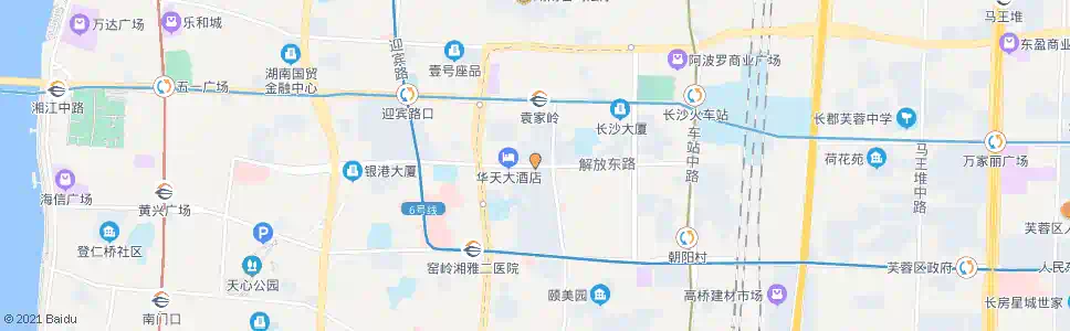 长沙文艺路口东_公交站地图_长沙公交_妙搜公交查询2024