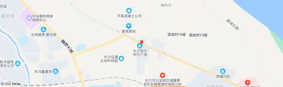 长沙大湖村_公交站地图_长沙公交_妙搜公交查询2024