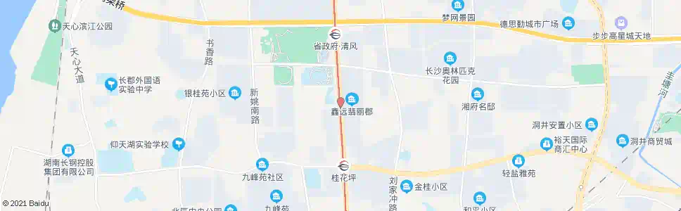 长沙芙蓉路豹塘路口_公交站地图_长沙公交_妙搜公交查询2024