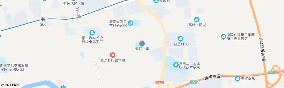 长沙梨江中学_公交站地图_长沙公交_妙搜公交查询2024