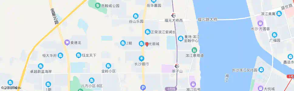 长沙金麓小区_公交站地图_长沙公交_妙搜公交查询2024