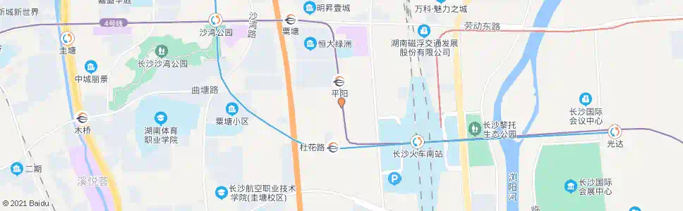 长沙劳动东路湘天路口_公交站地图_长沙公交_妙搜公交查询2024