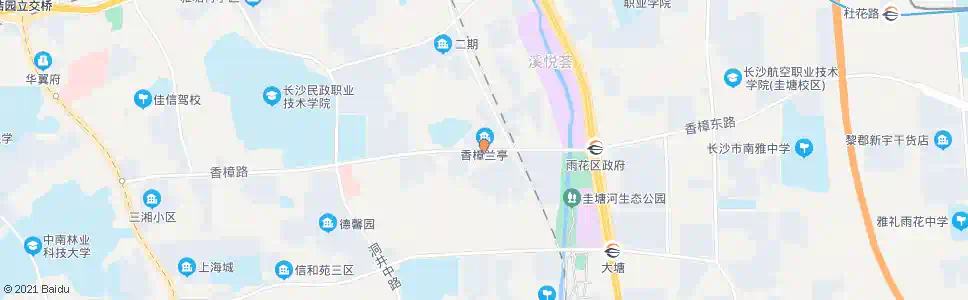 长沙藕塘坡_公交站地图_长沙公交_妙搜公交查询2024