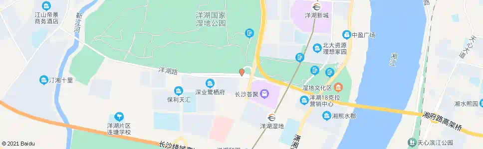 长沙坪塘大道洋湖大道口_公交站地图_长沙公交_妙搜公交查询2024