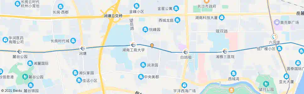 长沙咸嘉新村_公交站地图_长沙公交_妙搜公交查询2024