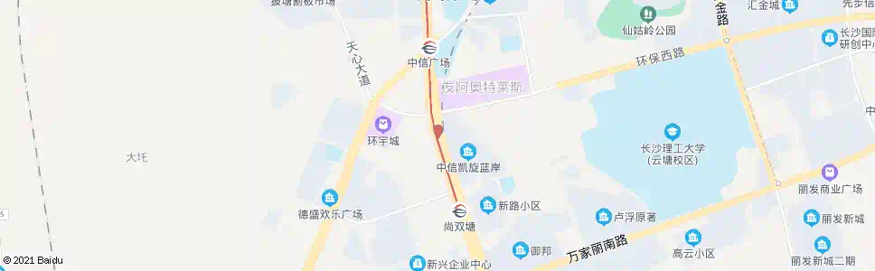 长沙芙蓉南路环保大道口_公交站地图_长沙公交_妙搜公交查询2024