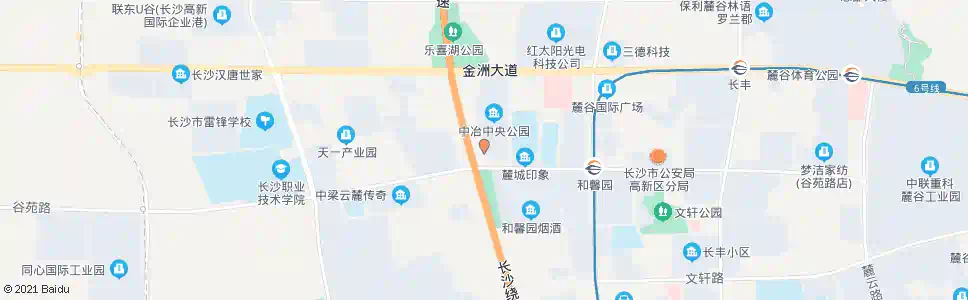 长沙谷苑路绕城高速路口_公交站地图_长沙公交_妙搜公交查询2024