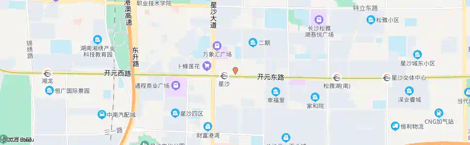 长沙星沙医院(泉塘分院)_公交站地图_长沙公交_妙搜公交查询2024