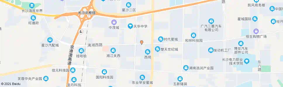 长沙可口可乐(南)_公交站地图_长沙公交_妙搜公交查询2024