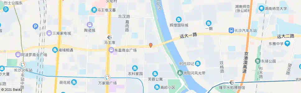 长沙东屯渡桥西_公交站地图_长沙公交_妙搜公交查询2024