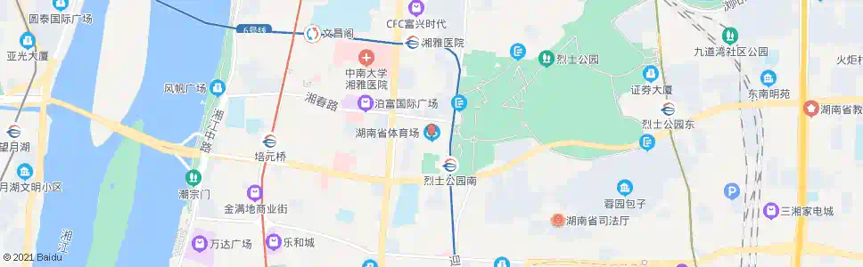 长沙省人民体育场_公交站地图_长沙公交_妙搜公交查询2024