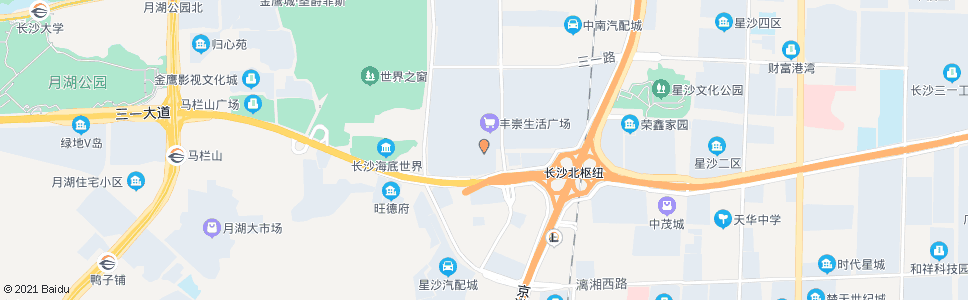 长沙天潮长安汽车_公交站地图_长沙公交_妙搜公交查询2024