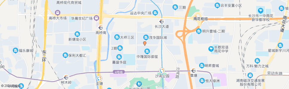 长沙石坝路_公交站地图_长沙公交_妙搜公交查询2024