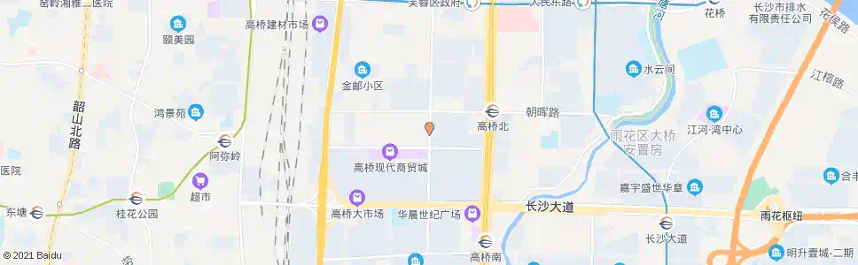 长沙马王堆路高桥大市场北_公交站地图_长沙公交_妙搜公交查询2024