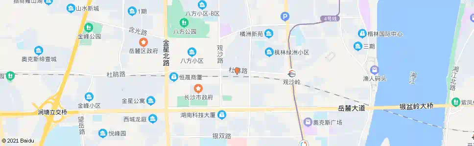 长沙八方小区_公交站地图_长沙公交_妙搜公交查询2024